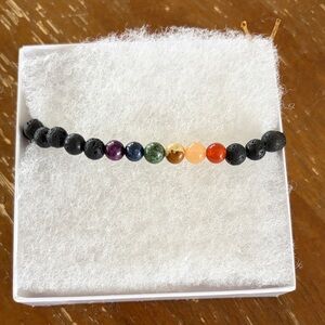 lotus and luna beaded crystal chakra bracelet